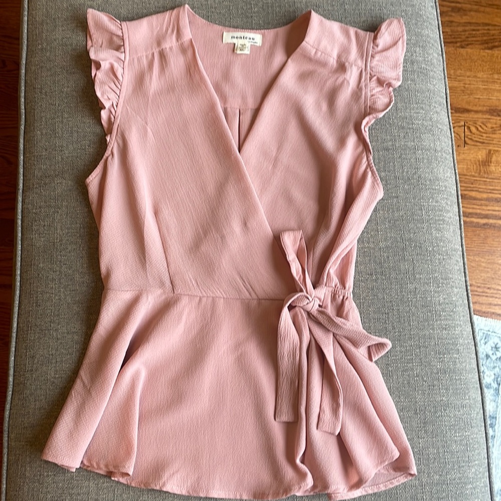 Monteau flutter tank top